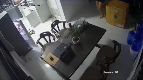 Fireball Fills Kitchen as Malfunctioning Oven Explodes