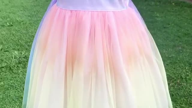 Pastel Unicorn Girls tulle Dress- Kids fashion, Unicorns, Sewing Business, handmade clothing