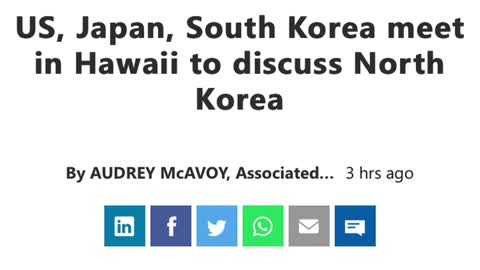 News 02/13/2022 US, Japan, South Korea meet in Hawaii to discuss North Korea.