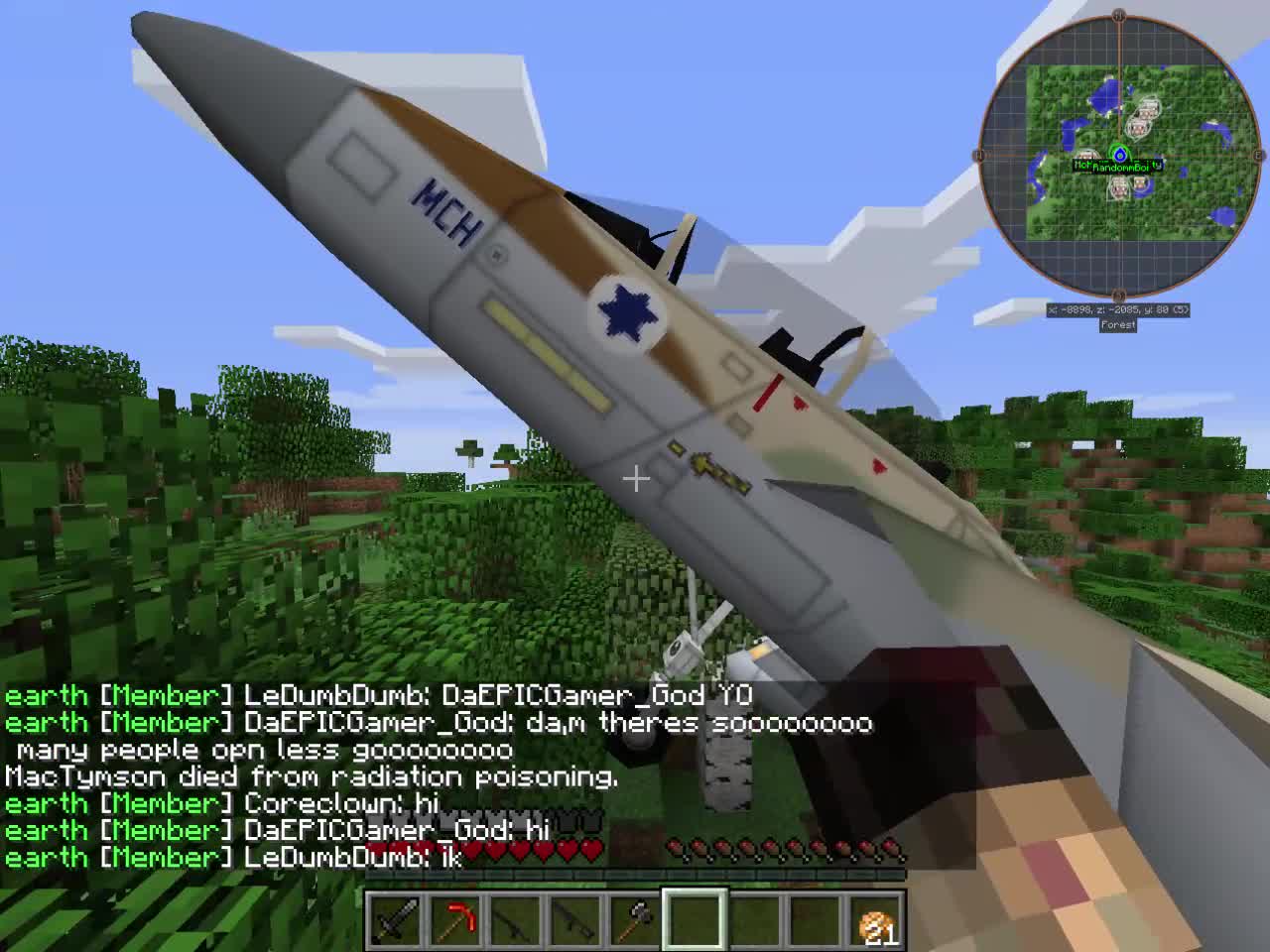 the full 21 min video of mc combat lol f16