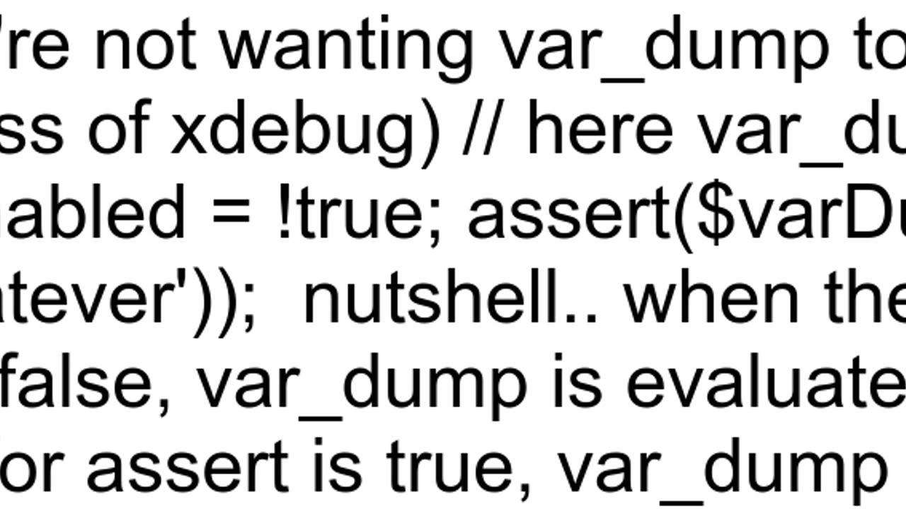 how to disable var_dump in xdebug