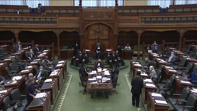 MPP Nicholls Members Question at Queens Park 24 Feb 2022 re End All Mandates