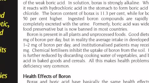 Borax Misinformation?