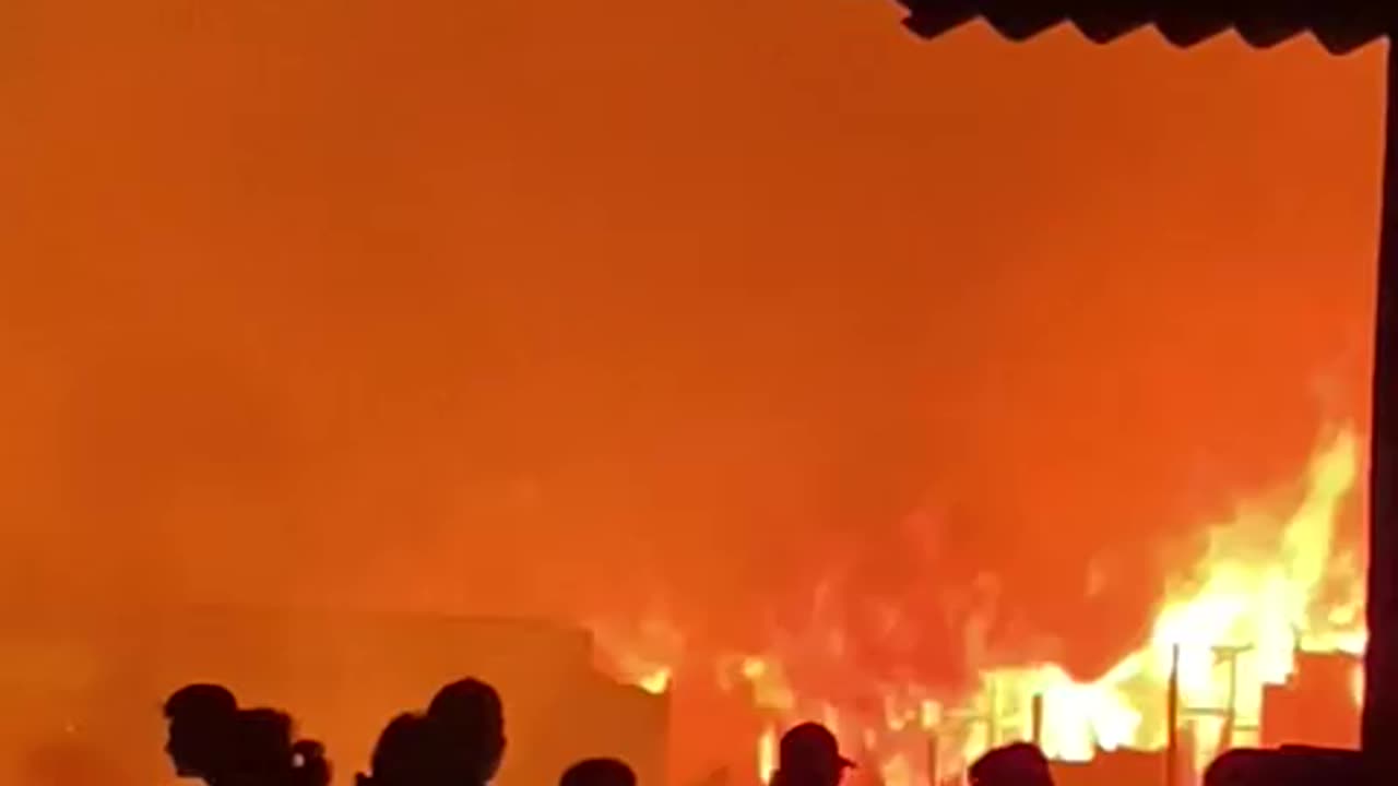 fire, the houses of the average resident were engulfed in flames