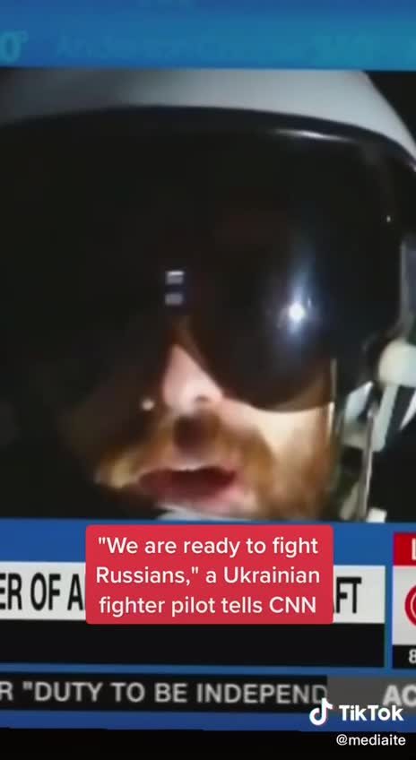 CNN Interviews Fully Equipped Ukrainian Pilot?