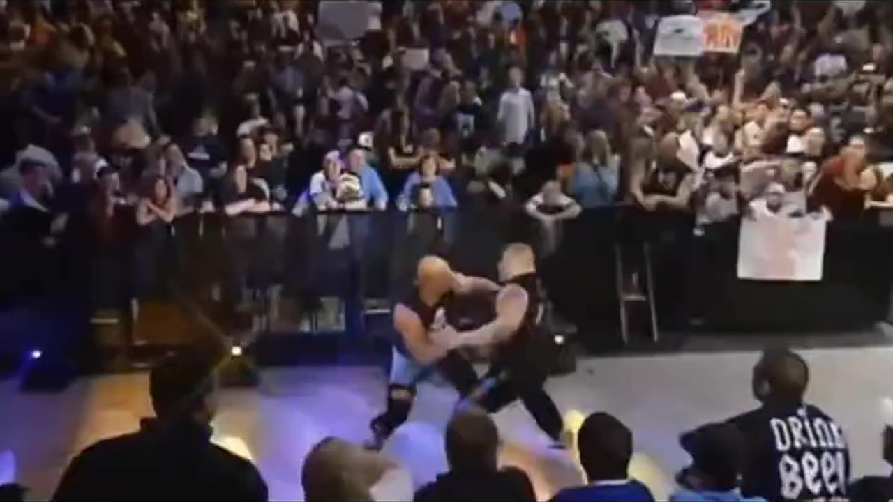 Brock Lesnar vs Stone Cold Brutal Fight