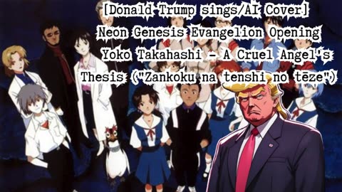 [Donald Trump sings/AI Cover] Neon Genesis Evangelion OP Yoko Takahashi - A Cruel Angel's Thesis