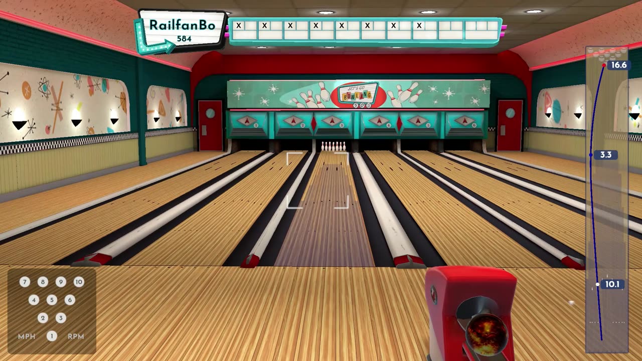 An example to make a non-300 game feel like a 300 game (Premium Bowling)