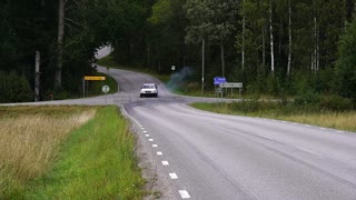 Volvo 240 V8TGRD 850HP massive burnout!