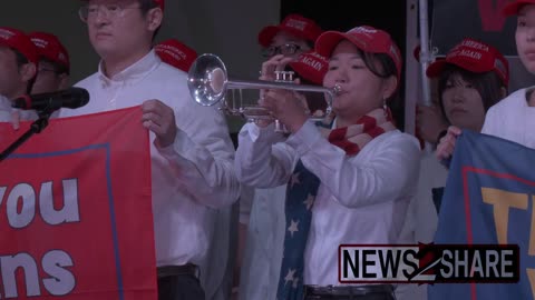 Pro-Trump choir from Japan performs in Pennsylvania. 🇺🇸 🇺🇸 🇺🇸 🇺🇸 🇺🇸 🇺🇸 🇺🇸