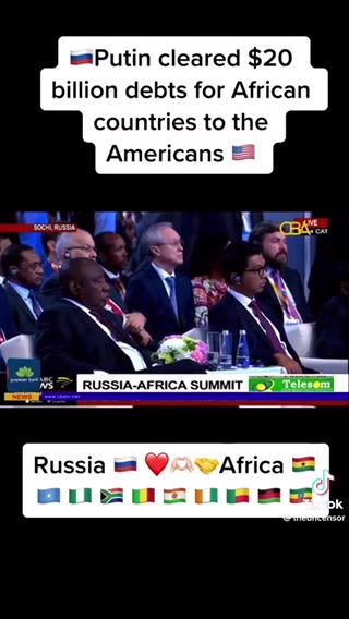 Russia cleared 20 Billion in debt for Africa