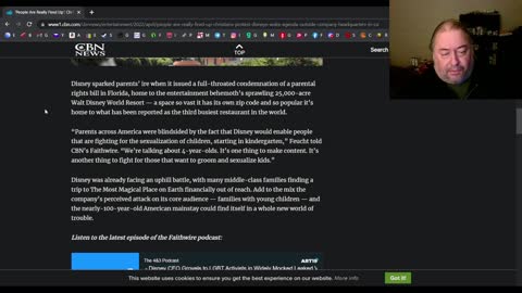 Parent's protest outside Disney's headquarters over groomer agenda