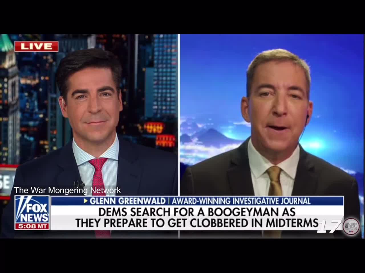 Jesse Watters full opening monologue and interview with Glenn Greenwald.