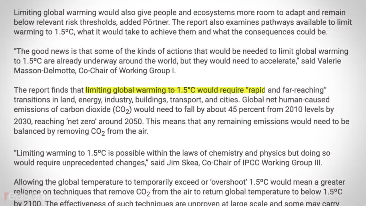 12 Years to Disaster? How Climate Activists Distort the Evidence