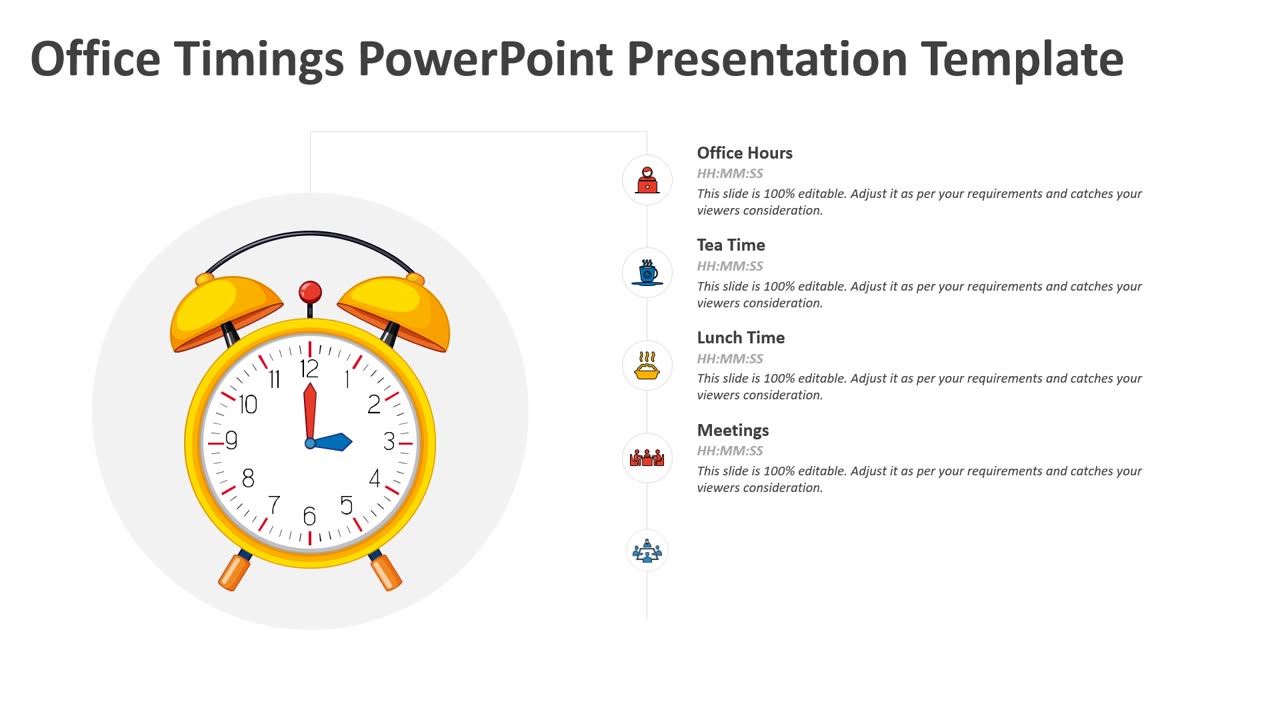 Office Timings PowerPoint Presentation Template