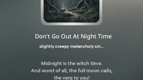 Don't Go Out at Night Time - Alternate Version 4