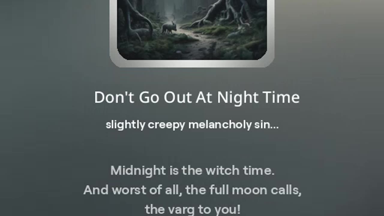 Don't Go Out at Night Time - Alternate Version 4