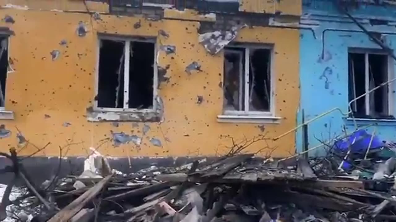 Seversk consequences of enemy shelling