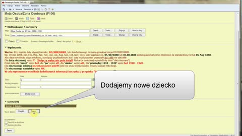 Jak dodać dziecko do rodziny? / How do I add a child to an existing family?