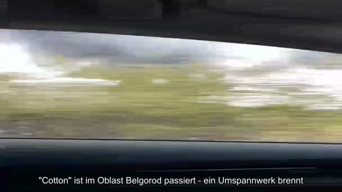 Im Oblast Belgorod ist eine "Explosion" passiert - ein Umspannwerk in Shebekin brennt