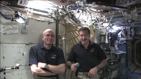 Station Crew Discusses Science with National Public Radio