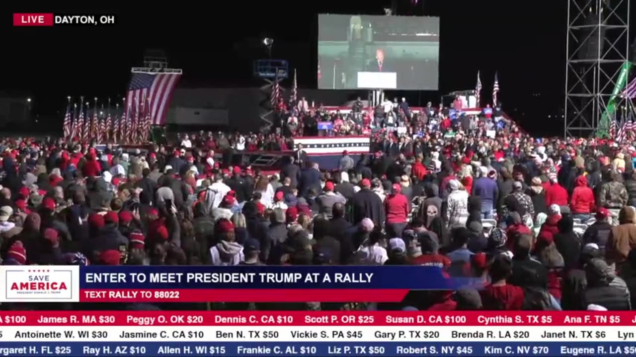 President Donald J. Trump in Dayton, OH