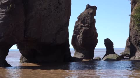 Canada Sea Carved Rocks