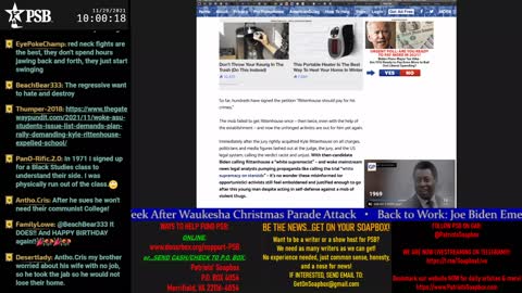 Patriots' Soapbox NEWS - LIVE 24/7! 2021-11-29 09:09