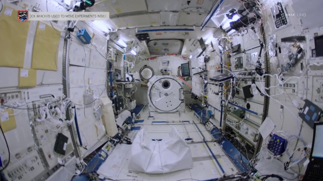 Space Station Fisheye Fly-Through 4K (Ultra HD)