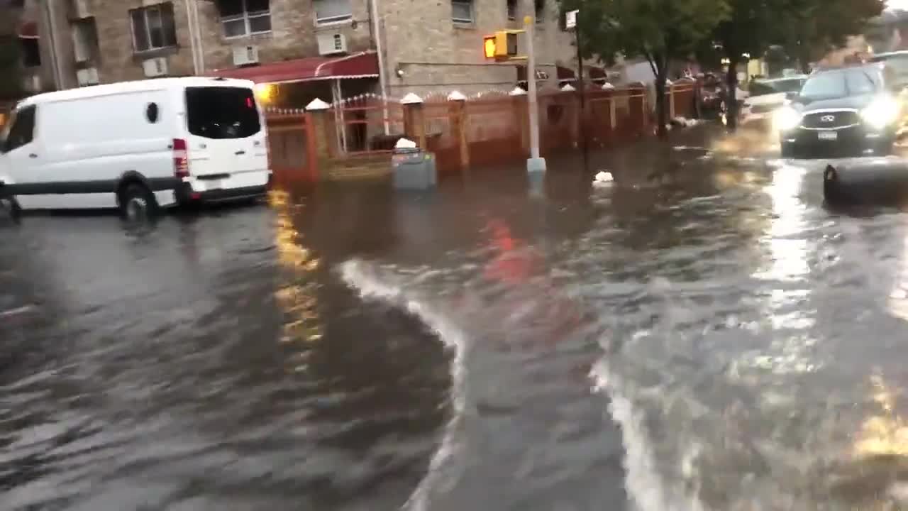 Flash Floods In NY Ahead of Nor'easter Storm