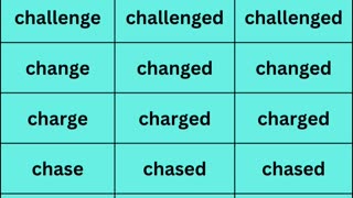 Regular verbs 6