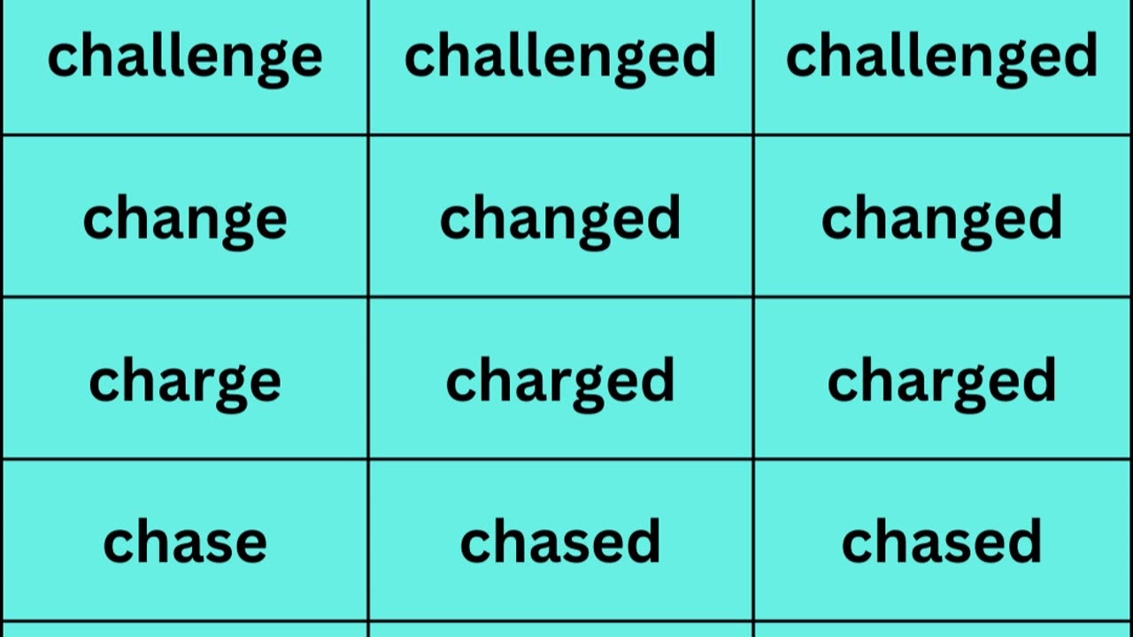 Regular verbs 6