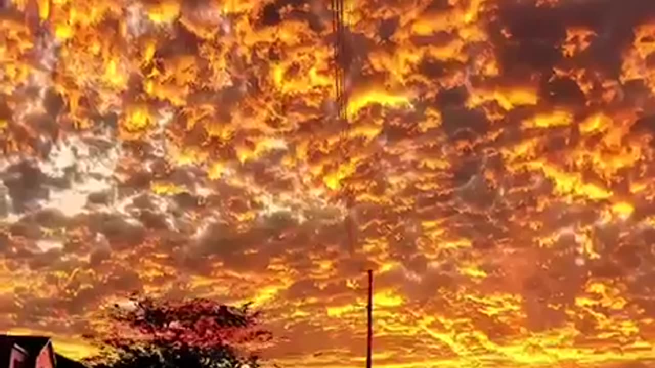 Sky is on fire