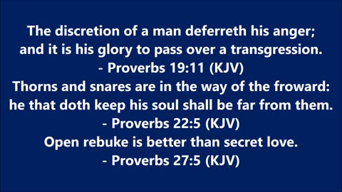 Book of Proverbs | Scripture Video - Holy Bible (KJV)