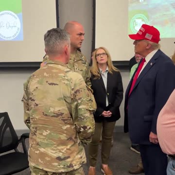 📋🇺🇸 Trump Receives Briefing at Lowndes County Emergency Management Agency!