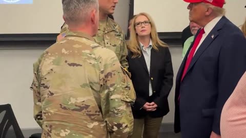 📋🇺🇸 Trump Receives Briefing at Lowndes County Emergency Management Agency!