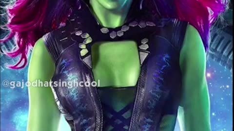 Why GAMORA is Green and THANOS is PURPULE