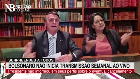 Bolsonaro surpreende e tradicional Live Semanal não é transmitida