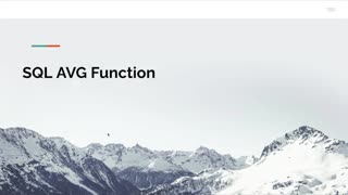 SQL AVG Function Tutorial