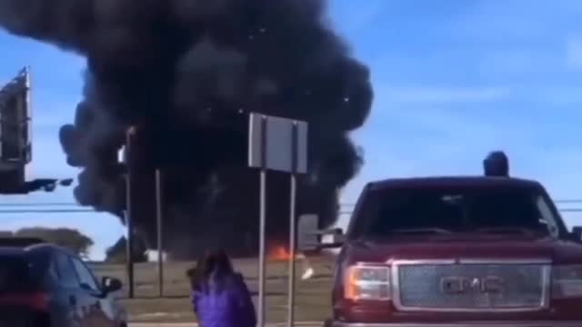 Plane crash in Dallas Texas USA