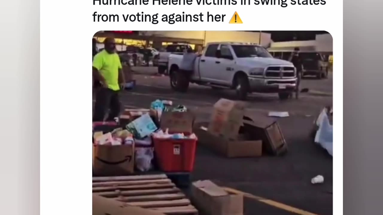 Blackhawk Caught Destroying Civilian Aid Setups For Hurricane Helene (North Carolina)