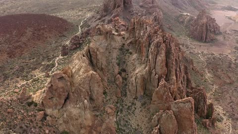 Hiking in the Parque Nacional Del Teide (Roques de Garcia) (720P HD)