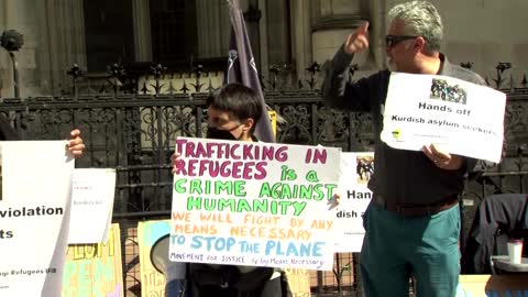 UK protesters demand halting of Rwanda deportation flight