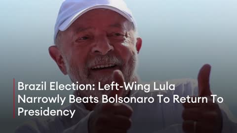 Brazil: Jair Bolsonaro Not Conceding Election To Leftist Luiz Inácio Lula da Silva