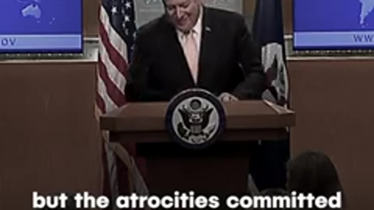 Mike Pompeo traitor and pedo talks about CIA corruptions with smiles