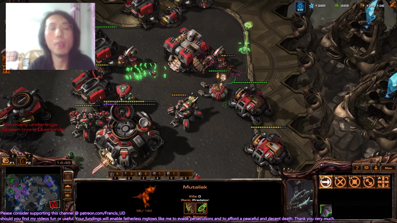 starcraft2 finally a decent win zerg v terran on gresvan in late game