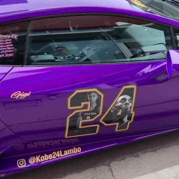 This Lambo honoring Kobe and Gigi is amazing 👏