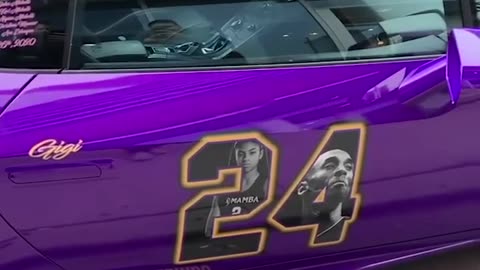 This Lambo honoring Kobe and Gigi is amazing 👏