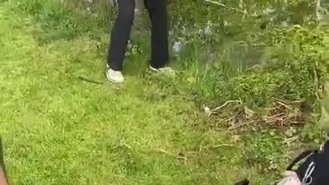 Man Hits Ball But Gets Hurt With It On His Leg While Playing Golf