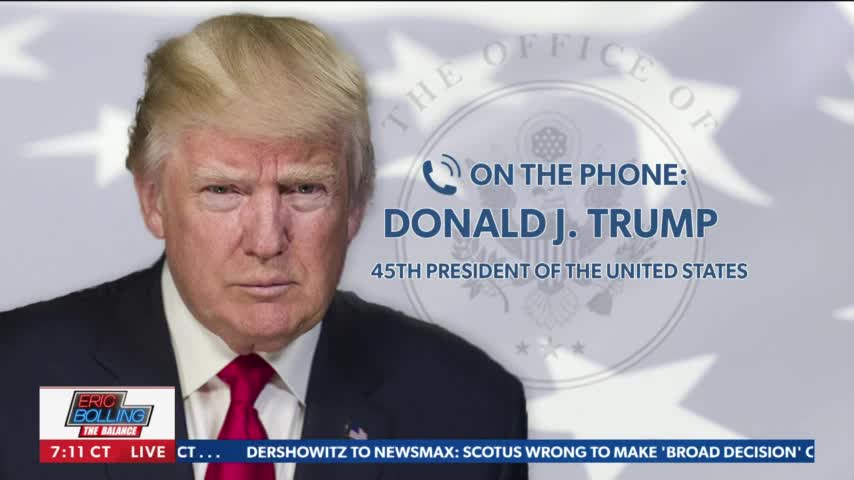 FULL INTERVIEW: President Donald Trump on "Eric Bolling The Balance" Newsmax